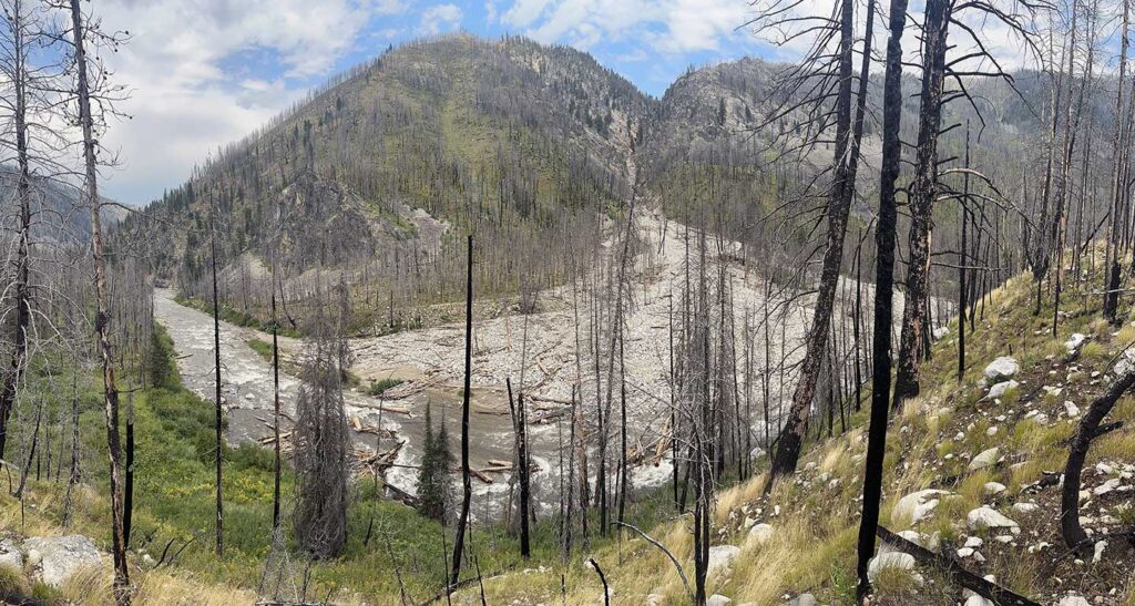 Sulpur Slide Blowout Middle Fork Salmon