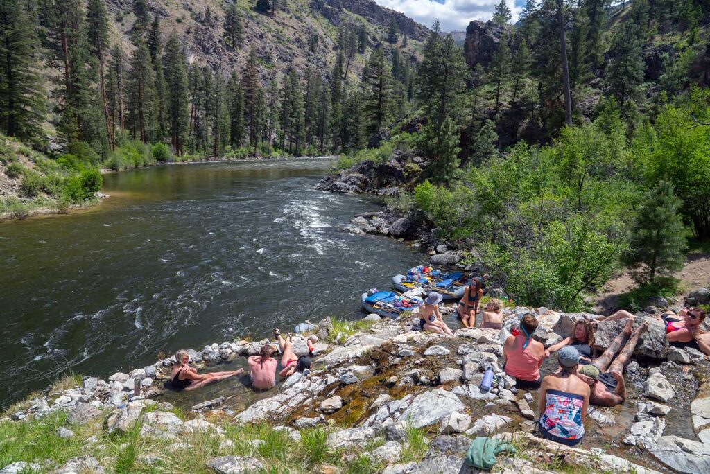Enjoying Sun Flower Hot Springs